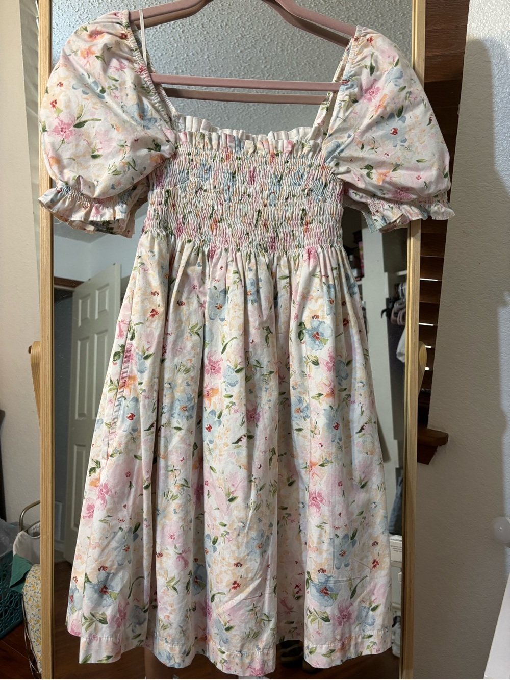 Abercrombie Puff Sleeve Floral Dress